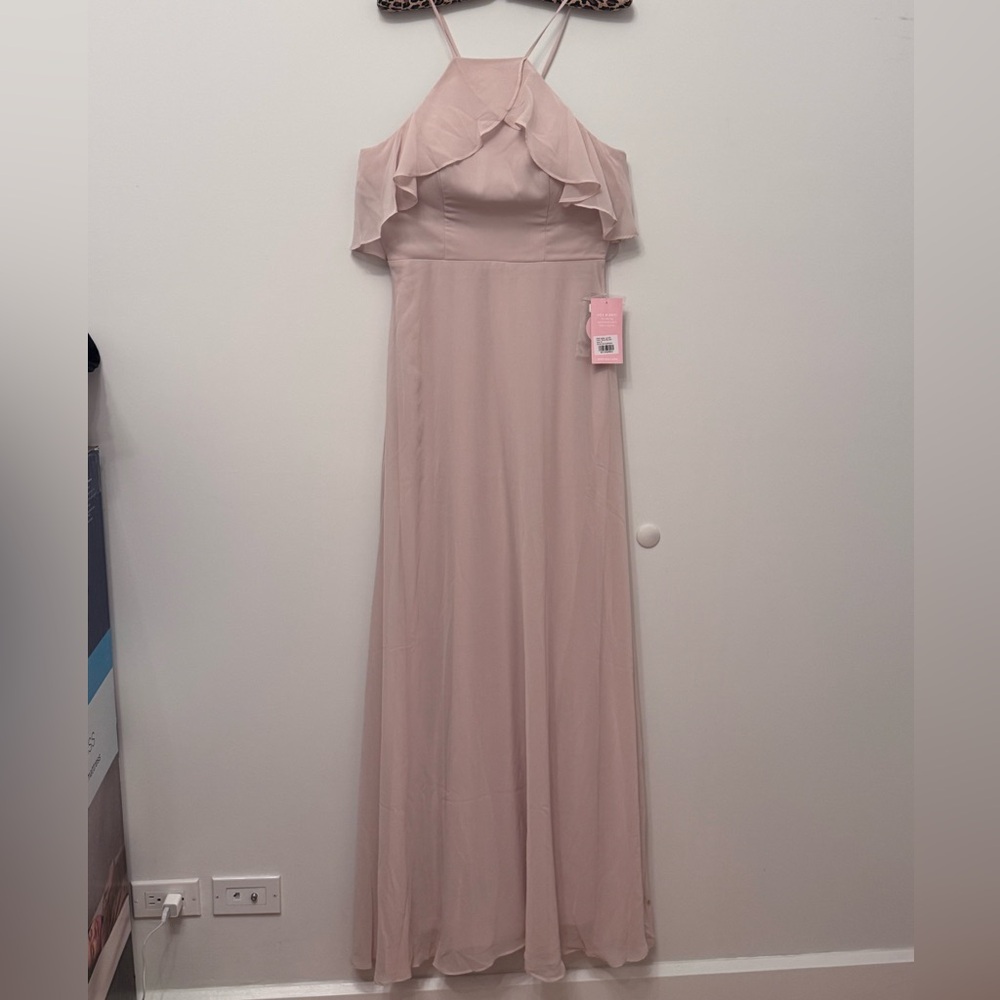 NEW Birdy Grey JULES DRESS CHIFFON DUSTY ROSE MEDIUM NWT